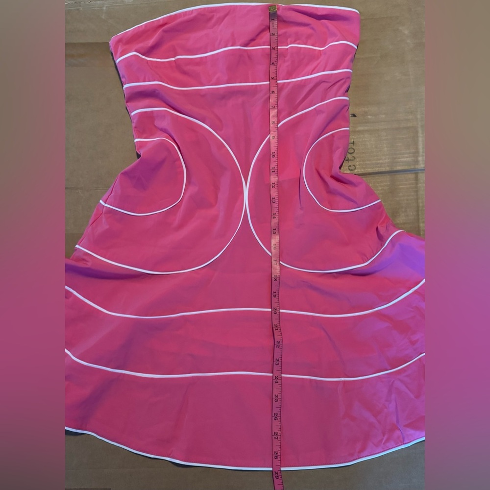 Baby Pink Contrast Piping Mini Dress - Picture 13 of 15